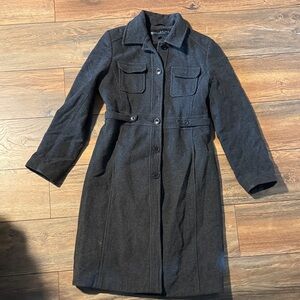 Kenneth Cole Reaction Dark Gray Trench Coat